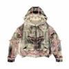 Acid Wash Oversized Hoodie Sun Faded Embroidered French Terry
