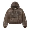 H0872539f441646b28c41c107045303357.webp Leather Patch Distressed Hoodie with Rhinestones Sun Faded