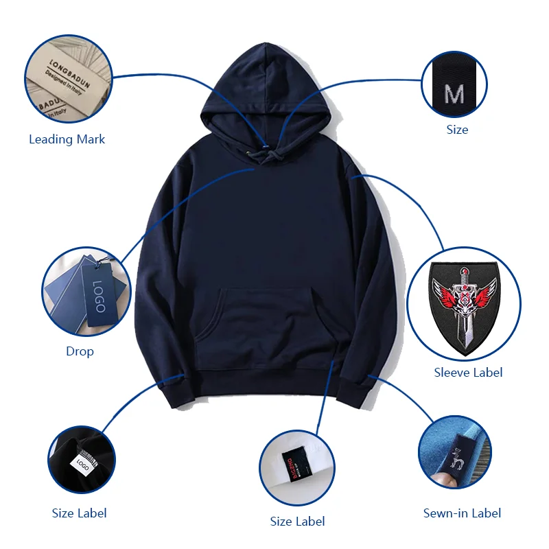 H0ebc378945554ec7a946013fd1ea7d09A.webp Distressed Embroidery Hoodie Drop Shoulder for Men