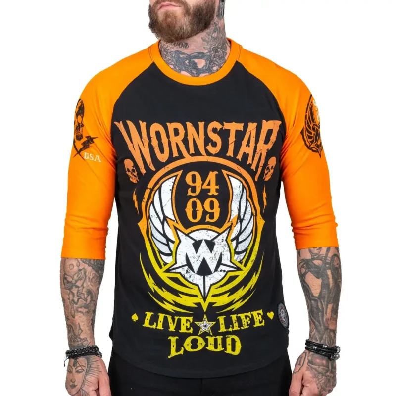 H0fca813f76d94bf2bc526b82a4fd68534.webp Three-Quarter Raglan T-Shirt | Slim Oversized Fitness Hip Hop Long Tee