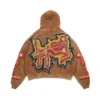 H10352a072f8447cba0ef1f00249cfc72E.webp Acid Wash Hoodie with Distressed Embroidery Patch French Terry