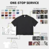 H16a87bafddf8457fa90f62416cbae21aw.webp Pima Cotton Back Print Tee | Rib Crewneck Drop Shoulder Streetwear