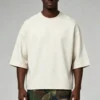 H2c2090bc4686486daf6f55366911b916H.webp Pima Cotton Back Print Tee | Rib Crewneck Drop Shoulder Streetwear