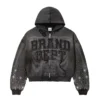 H3fb19a203ee743bc83d1bb2e78da6909O.webp Leather Patch Distressed Hoodie with Rhinestones Sun Faded