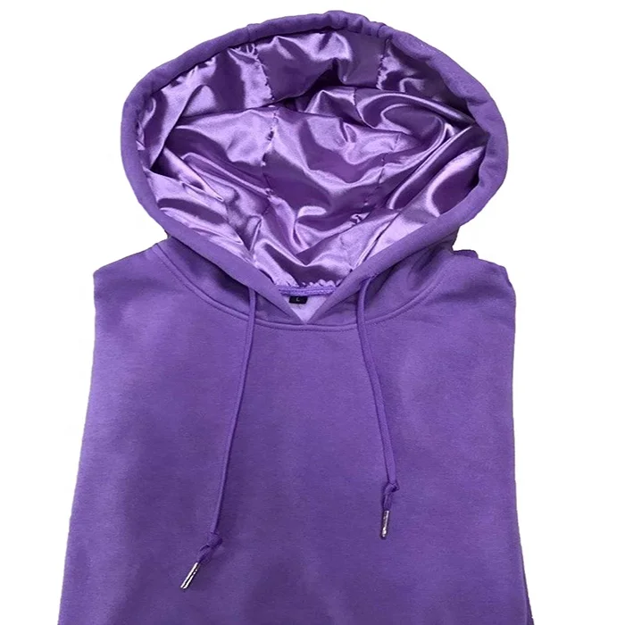 H49e2cc8f372f4dc78db2b8a487424022A.webp Satin Lined Hoodie with Silk Inside Cotton Polyester