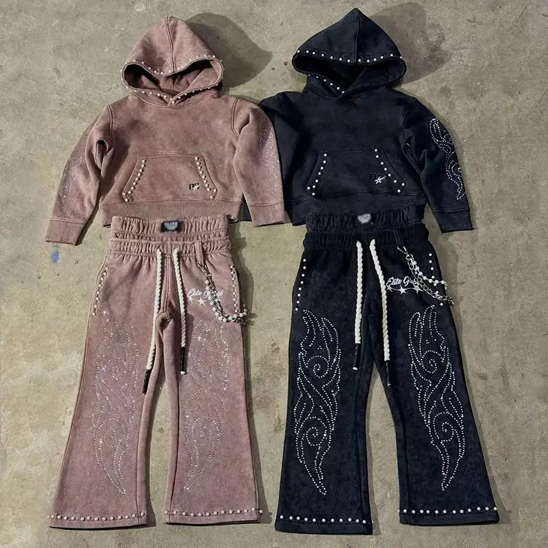 H54f5e1b4a0ef4745bf3c003abfe2e161u.webp Double Waist Embroidered Sweatpants and Hoodie Set Acid Wash