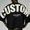 H56051b2b58c94c8c90271335bfac9cffj.webp Pima Cotton Back Print Tee | Rib Crewneck Drop Shoulder Streetwear