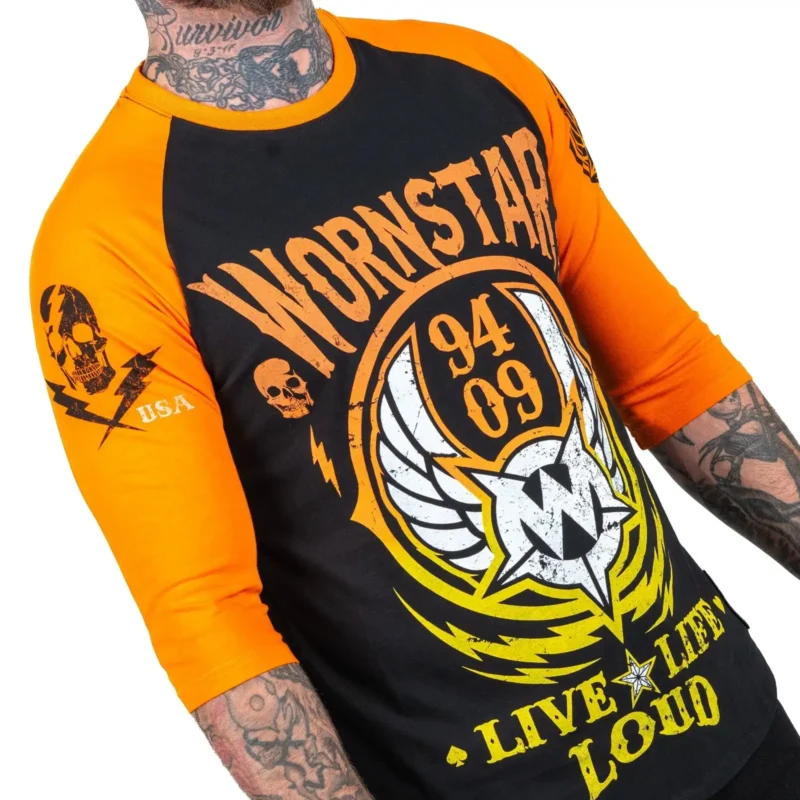 H5d1e693adb3547188aa0a6a16b5b3040D.webp Three-Quarter Raglan T-Shirt | Slim Oversized Fitness Hip Hop Long Tee