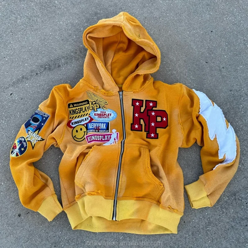 H5f03a1d843754886a27e5e7308e1e456J.webp Cropped Zip Up Hoodie Acid Wash Distressed Patch Embroidery