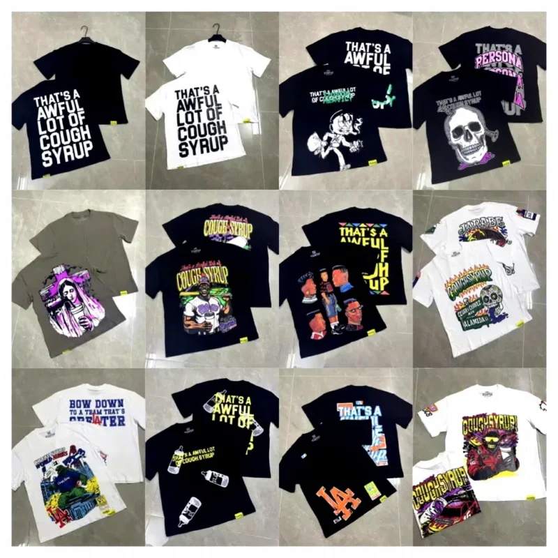 H5f415260abac485b86de925699291a25T.webp Cough Syrup Designer Tee | Luxury Streetwear Top for Men Wholesale