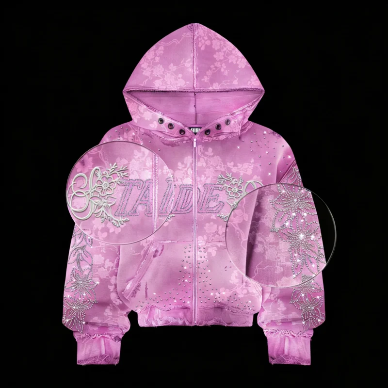 H77bcfefcbd5e49fd962586f156bbfb6fy.webp Acid Wash Rhinestone Zip Up Hoodie Oversized Crystal Vintage