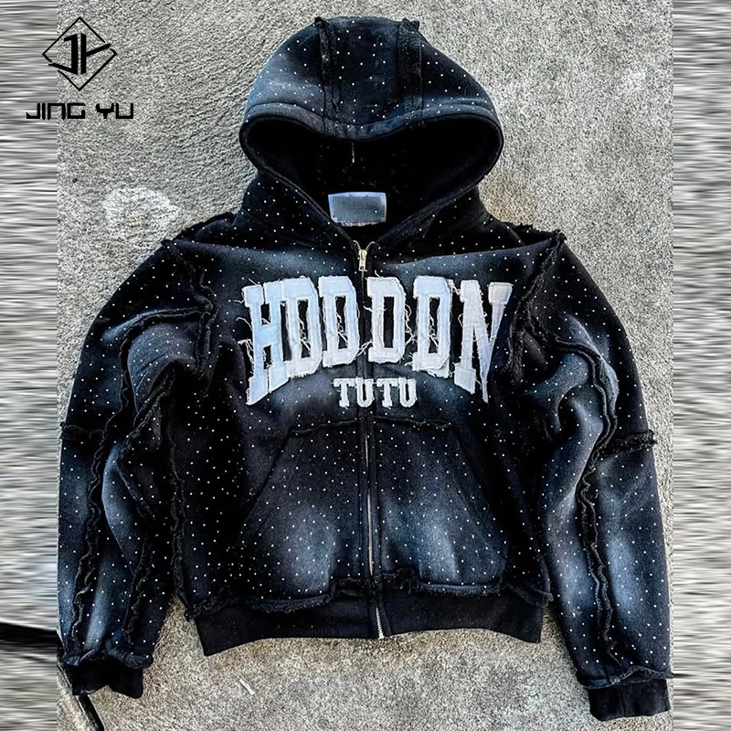 H809073e0823b4421a4e3ba7625465881y.webp Rhinestone Applique Zip Up Hoodie Acid Wash Sun Faded