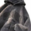 H82aecaf6265342349f40c8622c60bfcbD.webp Acid Wash Vintage Applique Hoodie Heavyweight Bleached Moss