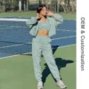 H8391dbd978fe4c1ca1fbb339d3a57c470.webp Cropped Zip Up Hoodie and Pants 3 Piece Set 3D Embroidery