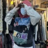H8a1fcf5d7f3a44c3aad184b48e64fe9al.webp Patchwork Color Block Distressed Zipper Hoodie Rhinestone