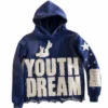 H8bcc9b281d3f48e0a6355fb488dfa1cdp.webp Cropped Boxy Hoodie Rhinestone Distressed Embroidery Raw Hem