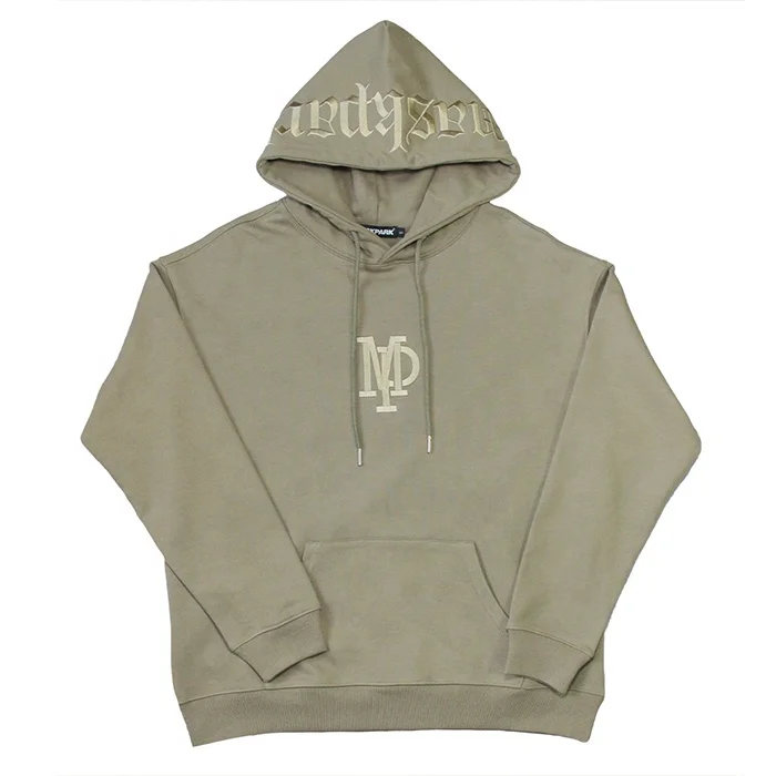 French Terry Heavyweight Hoodie with Embroidery Custom