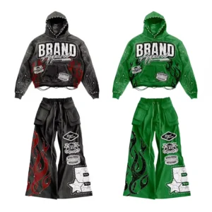 Hab5e4c8c3f8d4a00af9386b645e613ecK.webp Embroidered Sweat Suit Hoodie and Pants Set Sun Faded