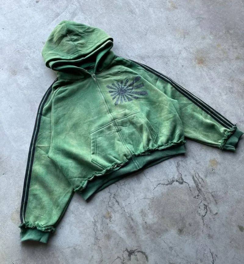 Hb5169456fbf14cdf9445d2c0d03b7b60F.webp Sun Fade Zip Sweatsuit Acid Wash Hoodie Two Piece Jogging Set