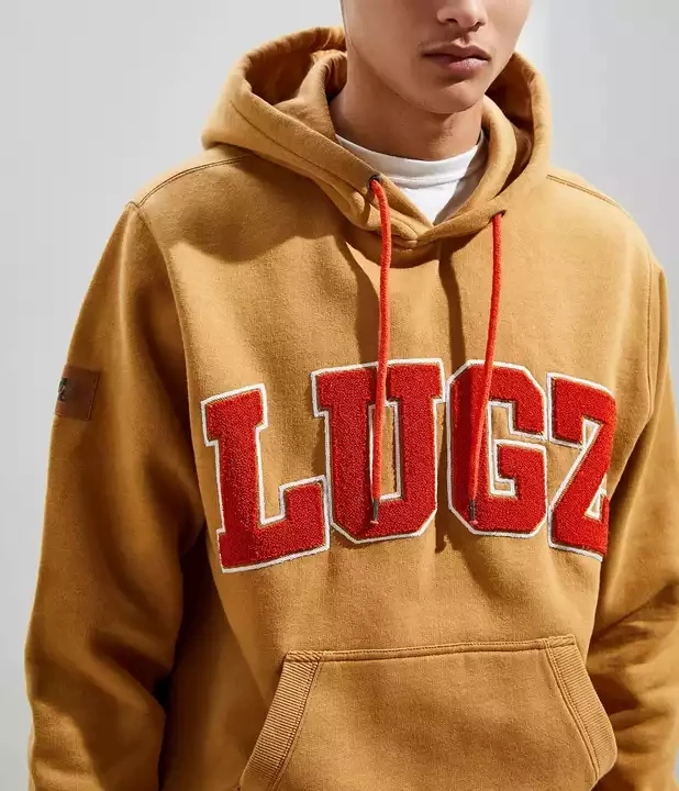 Chenille Embroidery Hoodie French Terry Custom Logo
