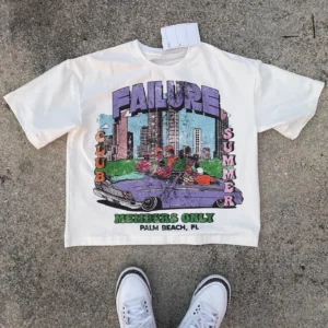 He3ce937ebc0546e4aaa0eea8d4f3e6de6.webp 300g Drop Shoulder Oversized Tee | DTG Solid Pattern Custom Design