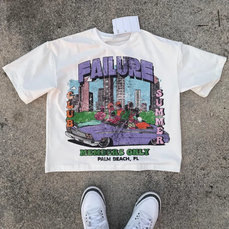 He3ce937ebc0546e4aaa0eea8d4f3e6de6.webp 300g Drop Shoulder Oversized Tee | DTG Solid Pattern Custom Design
