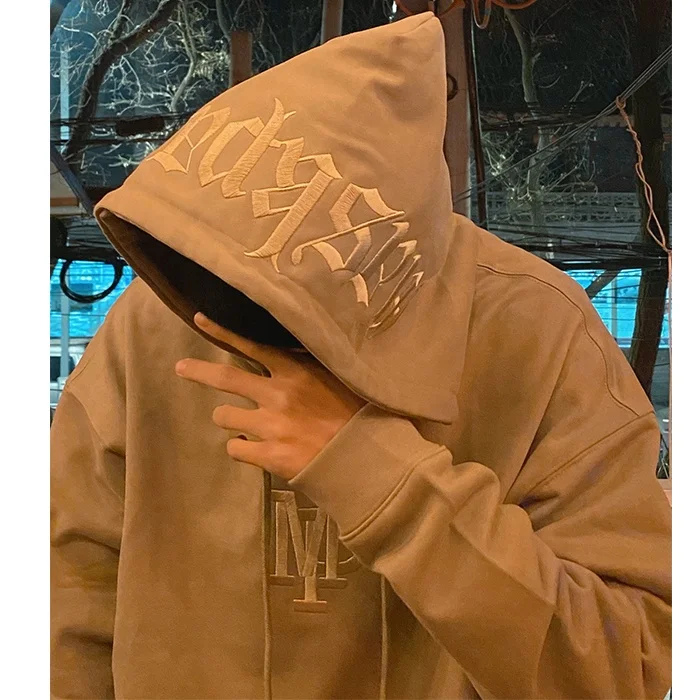 French Terry Heavyweight Hoodie with Embroidery Custom