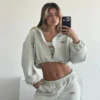 Hee100768ae864fec9b999629aad873517.webp Cropped Zip Up Hoodie and Pants 3 Piece Set 3D Embroidery