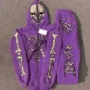 Hf3262521623e4d0ca72ee795d0116813O.webp Skull Pattern Embroidered Hoodie and Sweatpants Full Zip Set