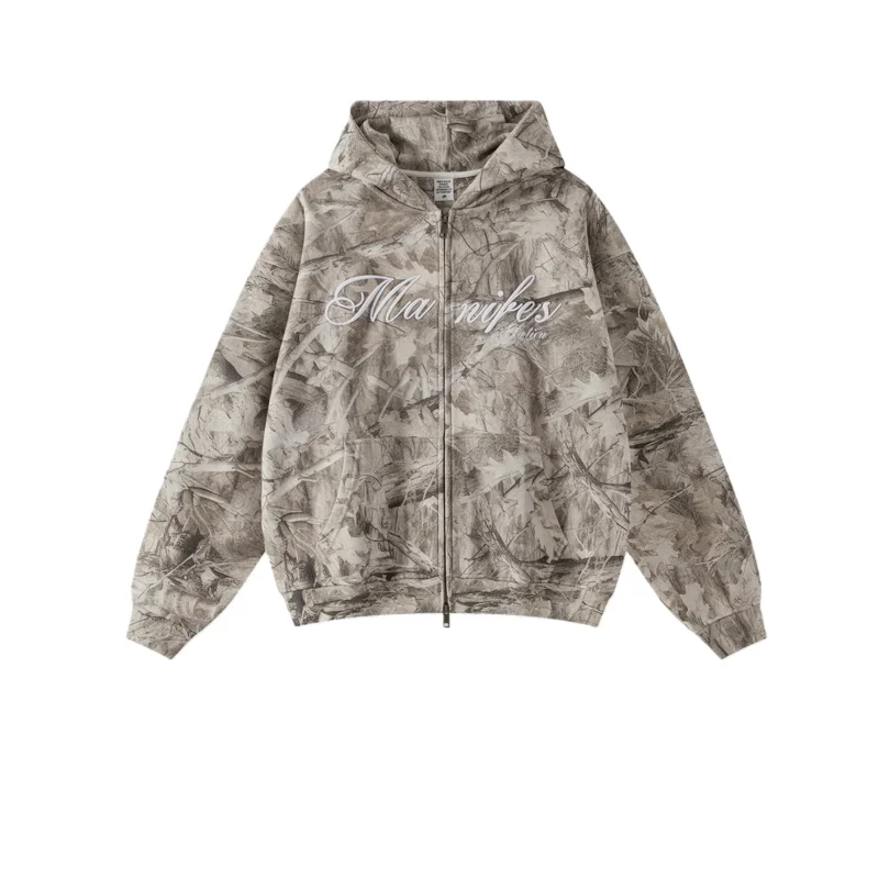 Hf572906cf75949eab440b738ea4978ddY.webp Camo Print Zip Up Hoodie with Digital Branches Embroidery