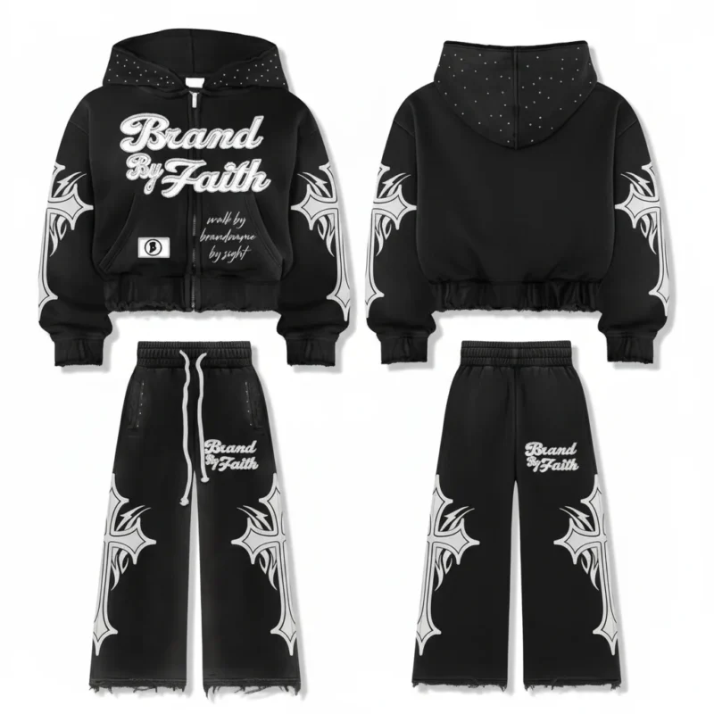 S1a1a36dbf07744cfa4826acf28d1a8a2B.webp Rhinestone Applique Hoodie and Pants Set Oversized Zipper