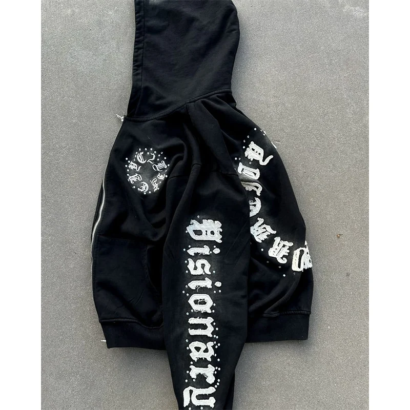 Embroidered Heavyweight Hoodie with 3D Puff Print
