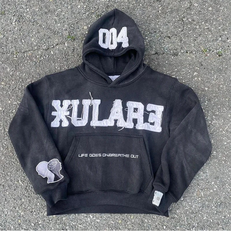 Embroidered Heavyweight Hoodie with 3D Puff Print