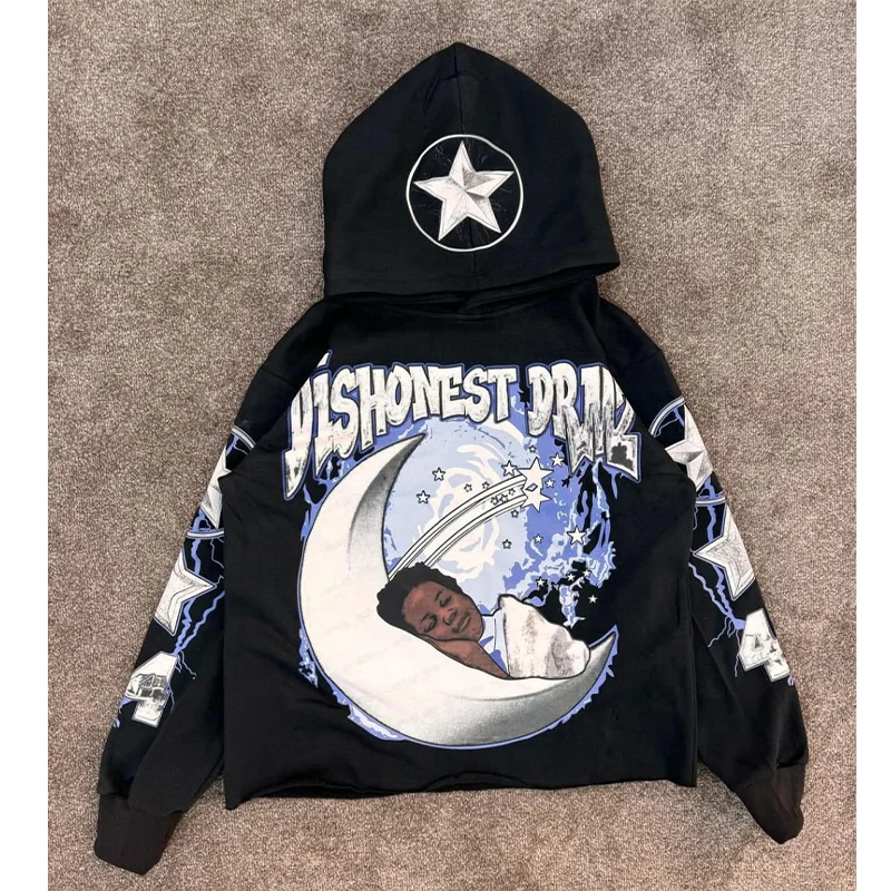 Embroidered Heavyweight Hoodie with 3D Puff Print