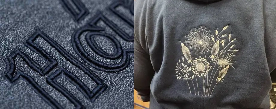 plain embroidery