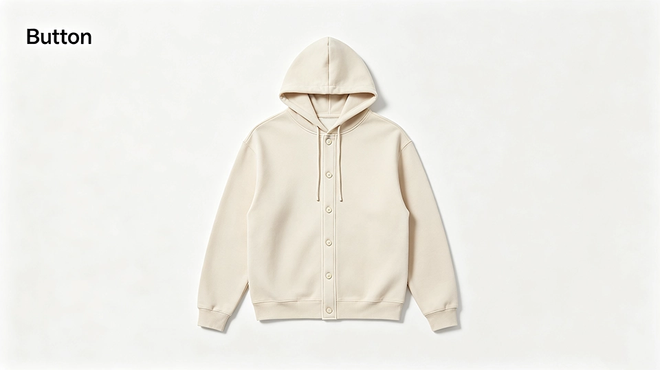 Button hoodie