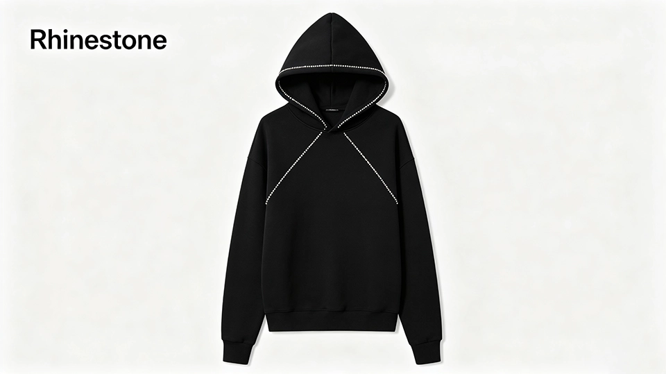 Rhinestone hoodie