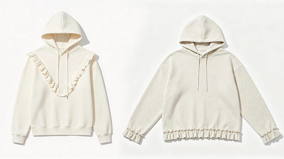 Ruffle hoodie