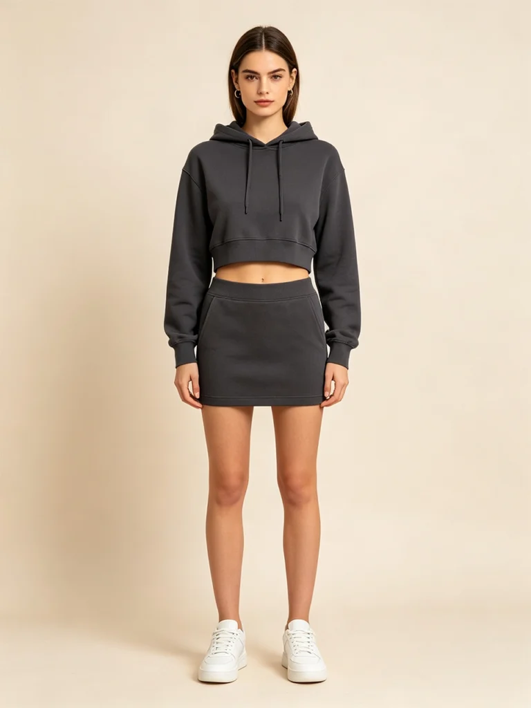 Short hoodie