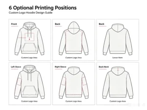 hoodie 6 Optional Printing Positions