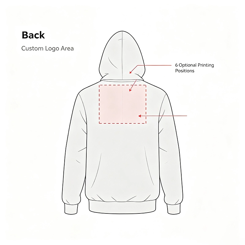 hoodie back custom logo