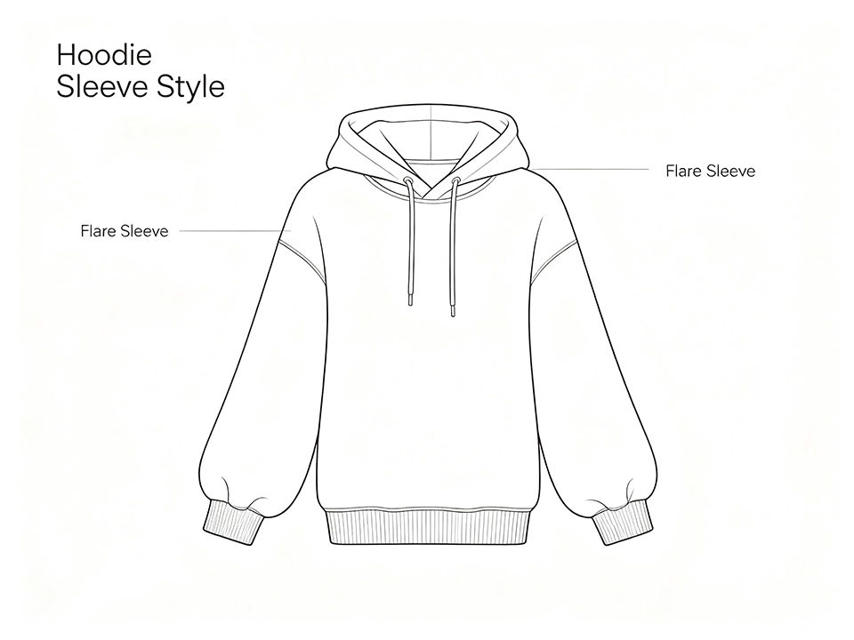 Hoodie Sleeve Style 4