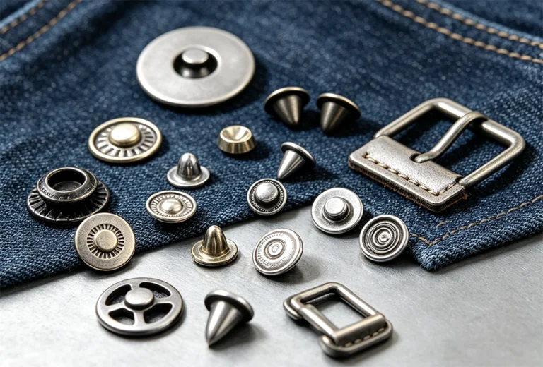 custom buttons denim