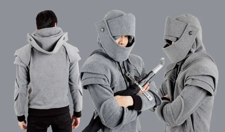 duncan armored knight hoodie 100 handmade made to order